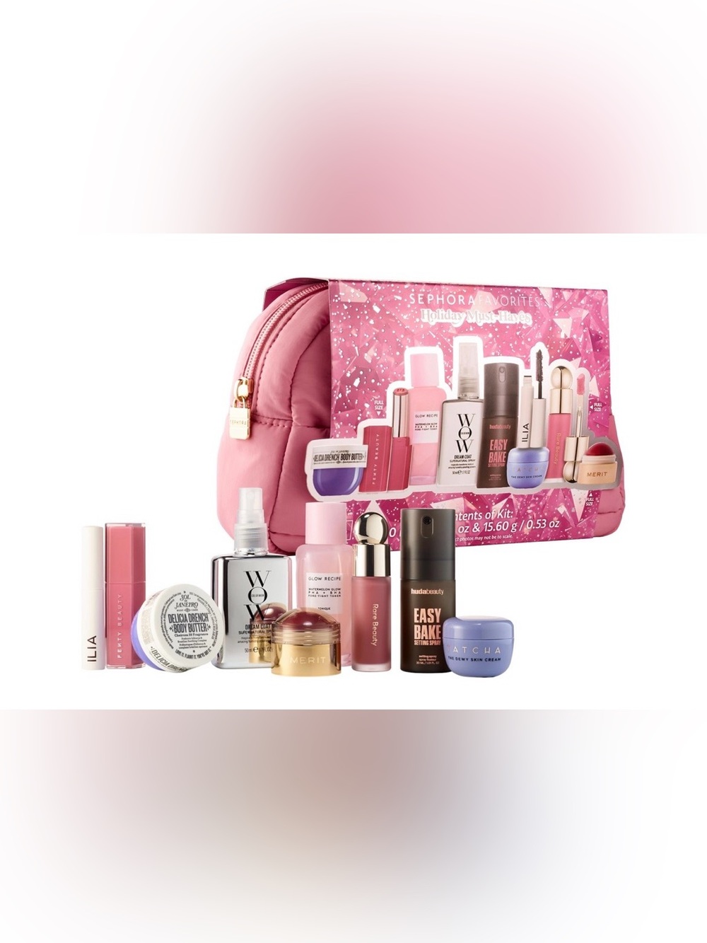 Sephora Pink Travel Makeup Set with Pouch